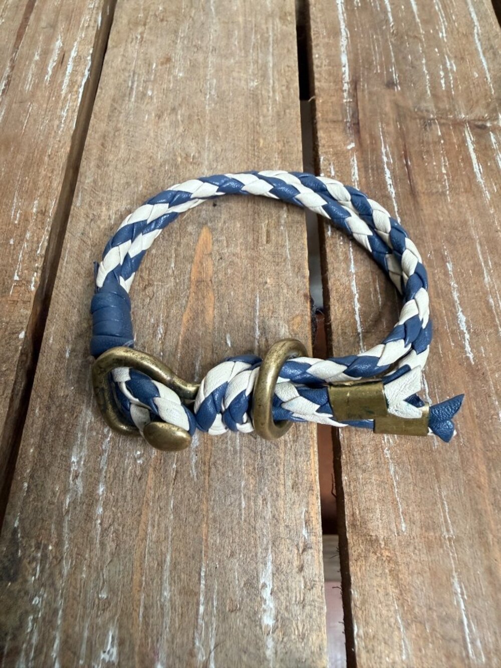 Orobianco Unisex Double-Wrap Braided Leather Bracelet